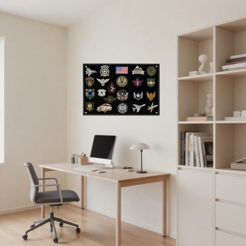 Tactical Board Patch Organizer Holder Display Morale Patch Hanging Wall Panel...