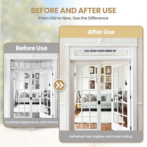 Vinyl Transom Window Double Pane Household Fixed Window with 10" x 48" White