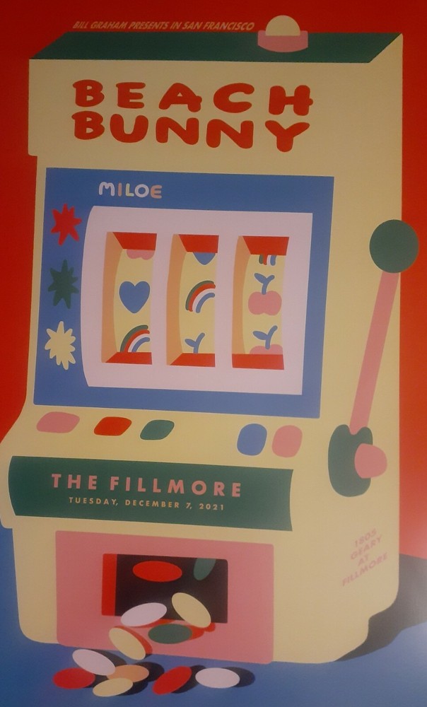 Mint BEACH BUNNY Fillmore Poster 2021 a