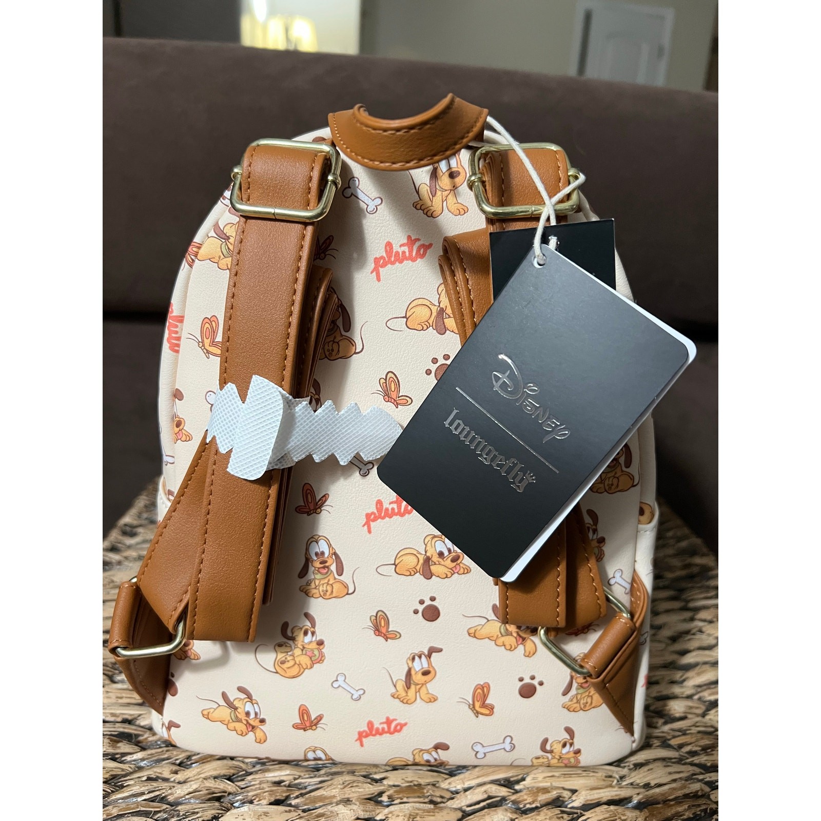 NEW Loungefly Disney Baby Pluto Mini Backpack Wallet Set