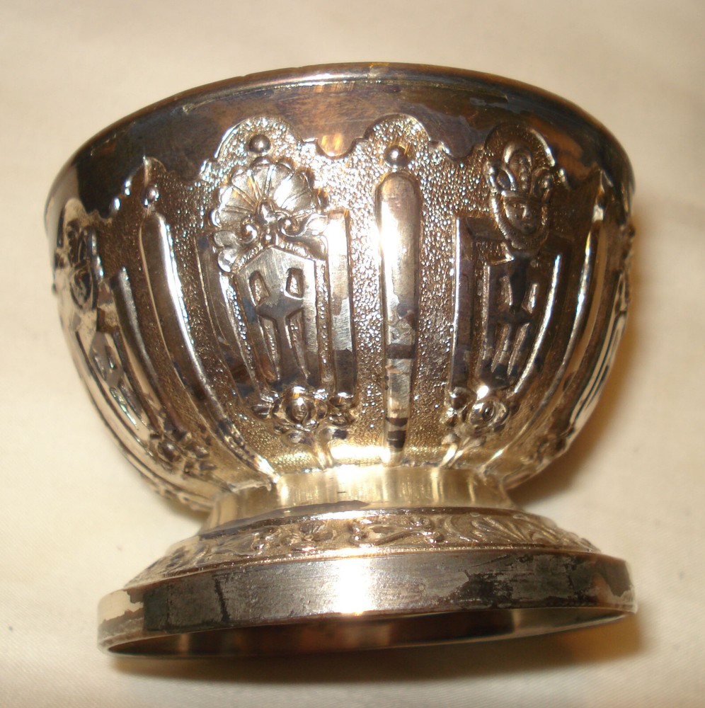 Vintage Corbell & Co Silverplate Footed Stem Sherbet Cups Goblets Chalice Salt