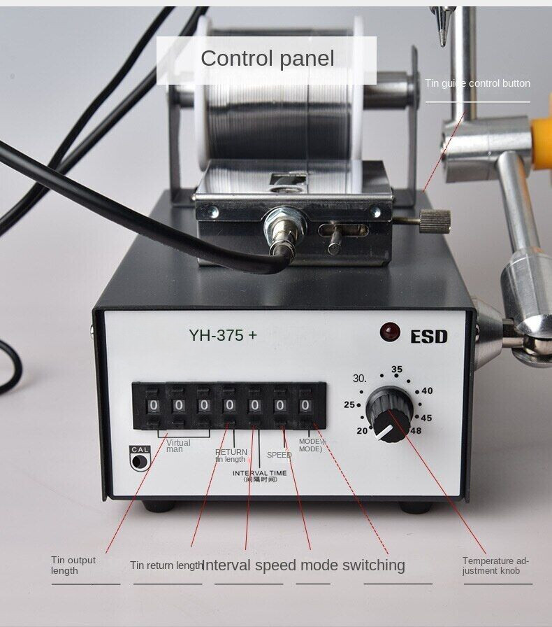60w Internal Heating Automatic Tinning Machine Automatic Welding Equipment 375C