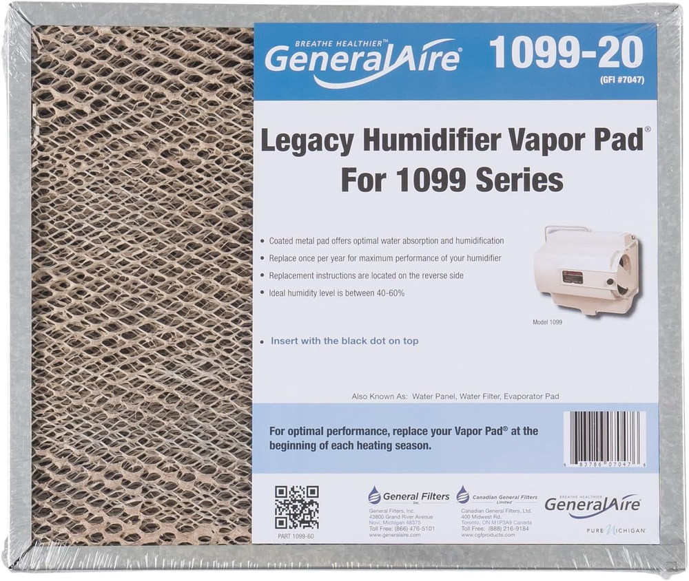 1099-20 Humidifier Water Filter,Gray