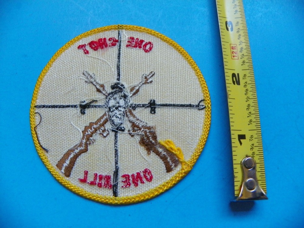 VIETNAM ORIGINAL U.S. "ONE SHOT ONE KILL" SPECIAL UNIT PATCH