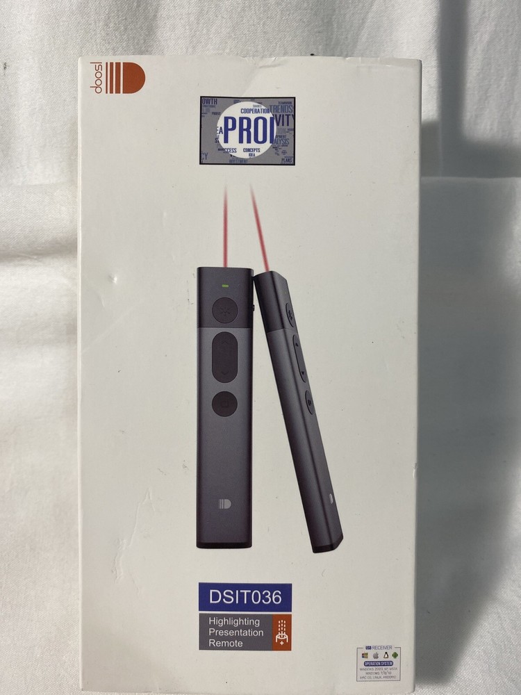 Doosl DSIT036 2.4GHz Wireless Presenter PowerPoint Open Box