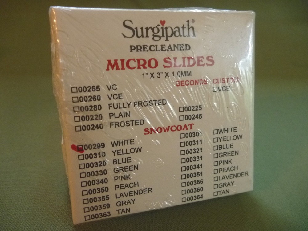 Surgipath Snowcoat Micro Slides, 2 NIB boxes