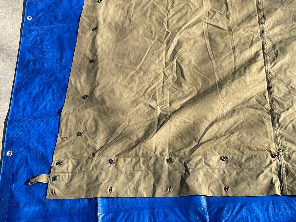 Original M1910 US Military Shelter Half EARLY RARE WW1 Doughboy Pre WW2 Tent Pup