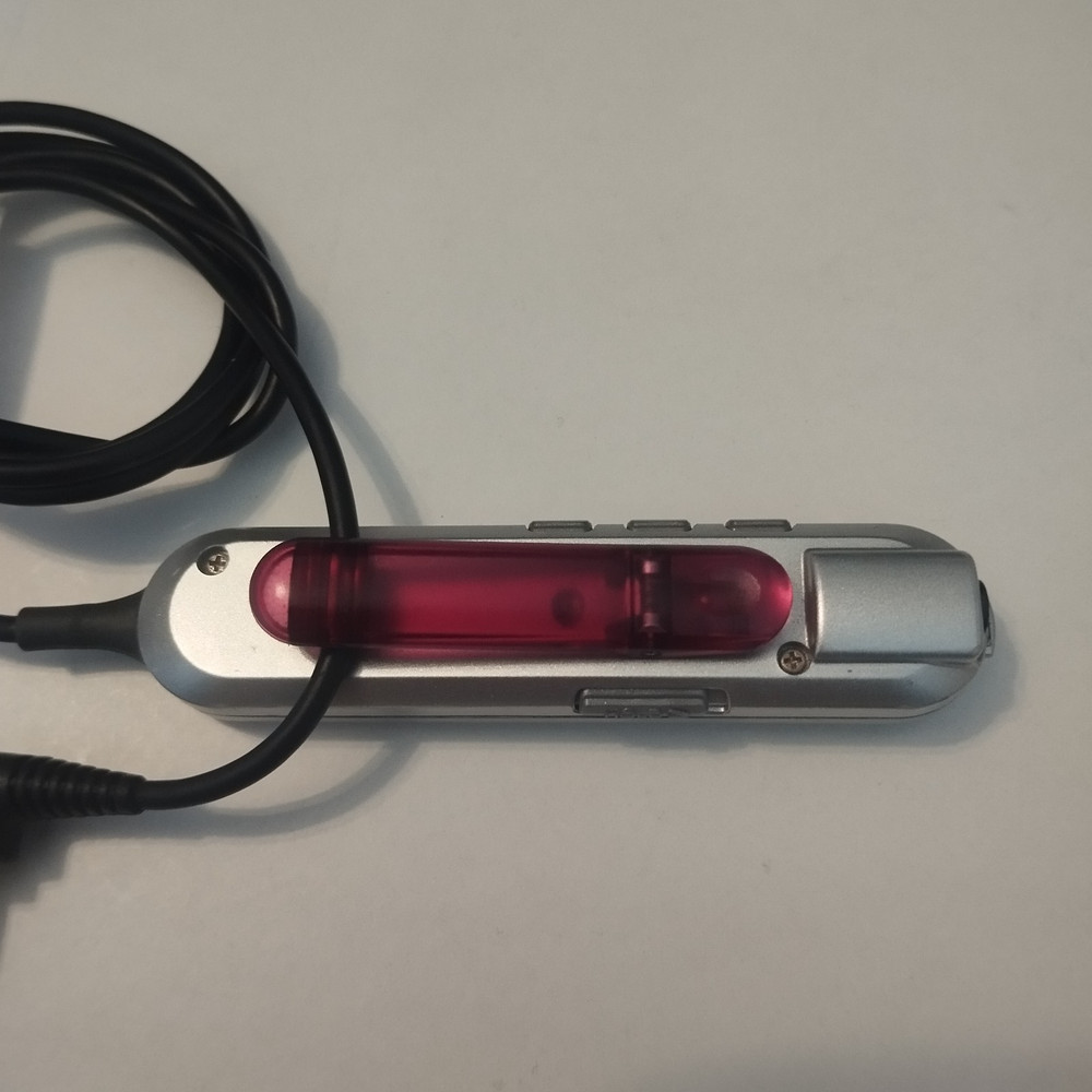 Panasonic Red and Silver Remote Controller For MD Player Jack 3.5 Used
