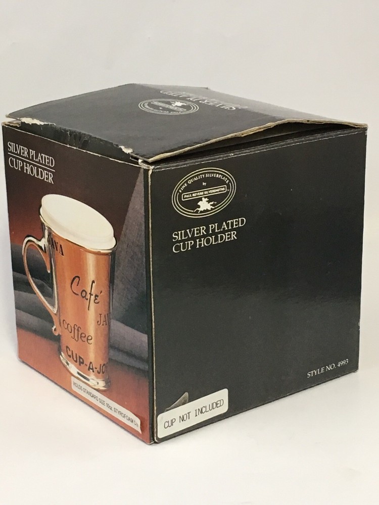 Silver Plated Coffee Cup Holder Paul Revere Silversmiths for 10 Ounce Cup