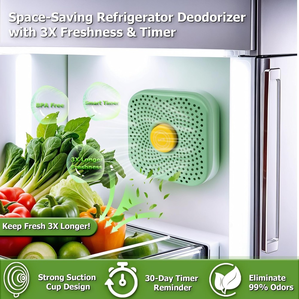 Fridge Deodorizer （1Pack），More Effective Than Baking Soda&#