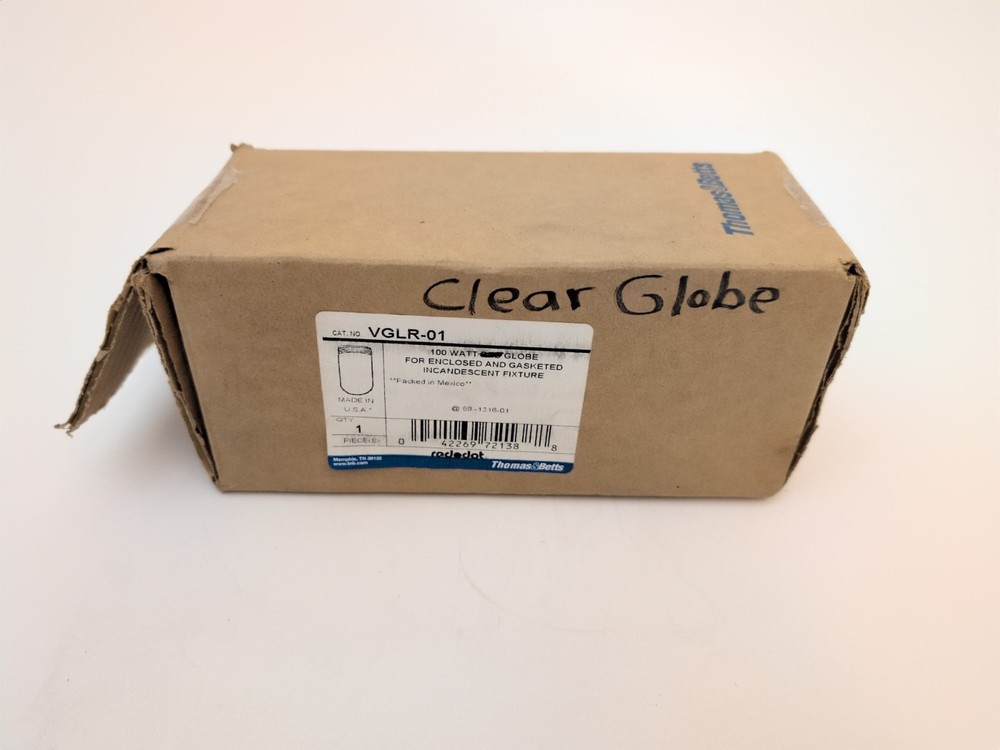 Red Dot VGLR-01 Threaded Vaportight Light Fixture Globe