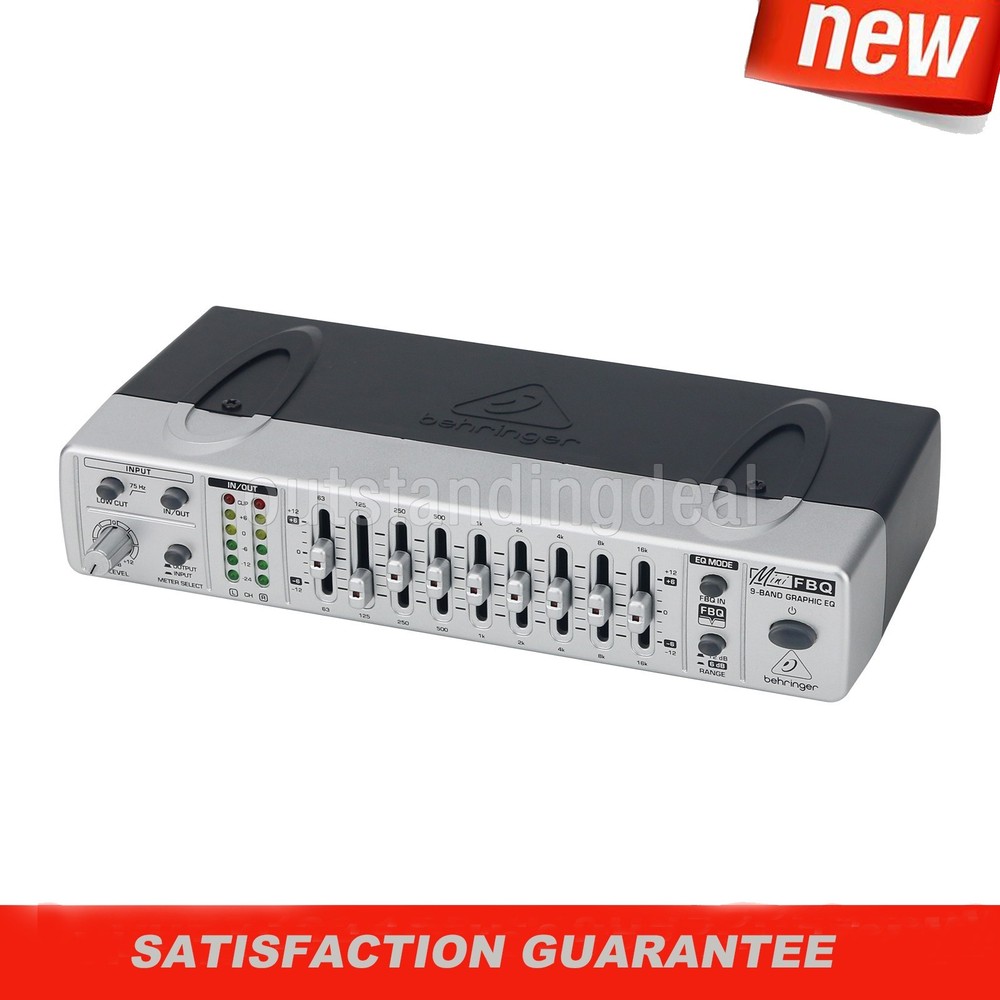 FBQ800 9-Band Graphic EQ Equalizer Feedback Suppressor Anti-howling Equalizer