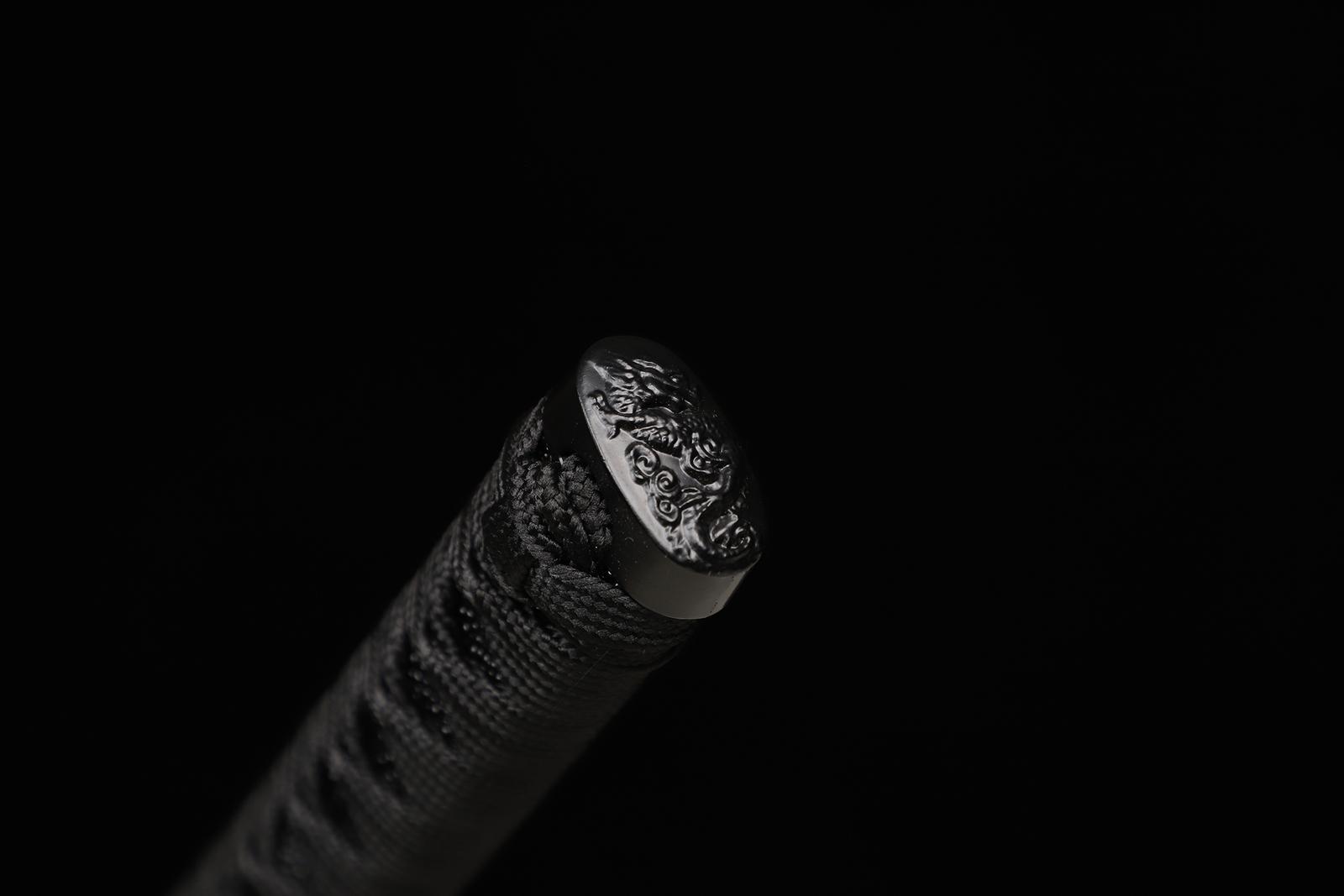 Japanese Samurai Katana Sword Full Tang 9260 Spring Steel Sharp All Black