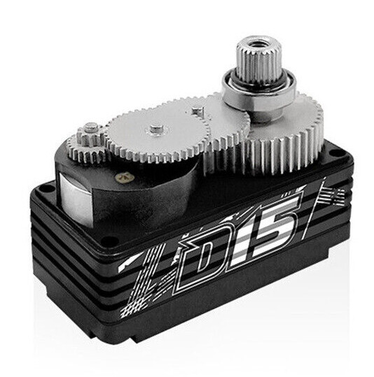 1/10 RC Drift Racing SERVO Brushless Program High Speed Low Profile D15 -BLACK-