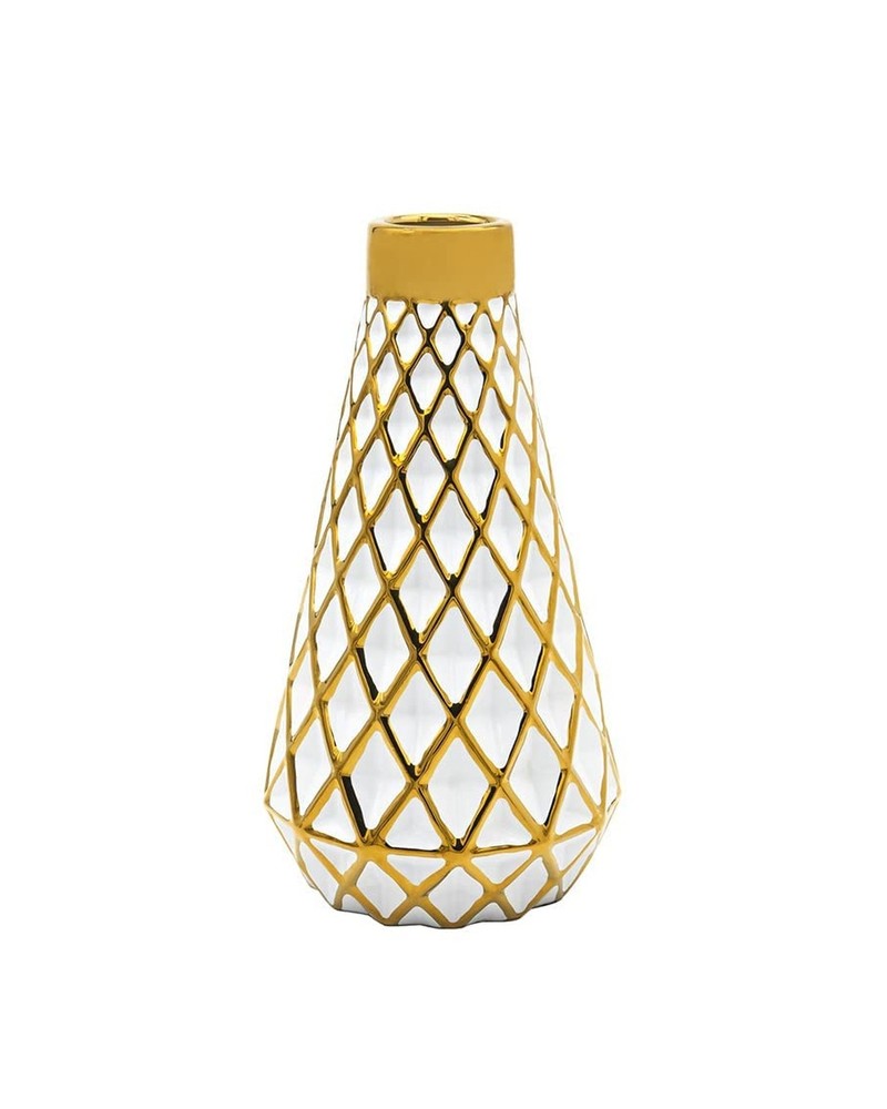 Godinger Aurora Gold Cut Flower Vase – Small