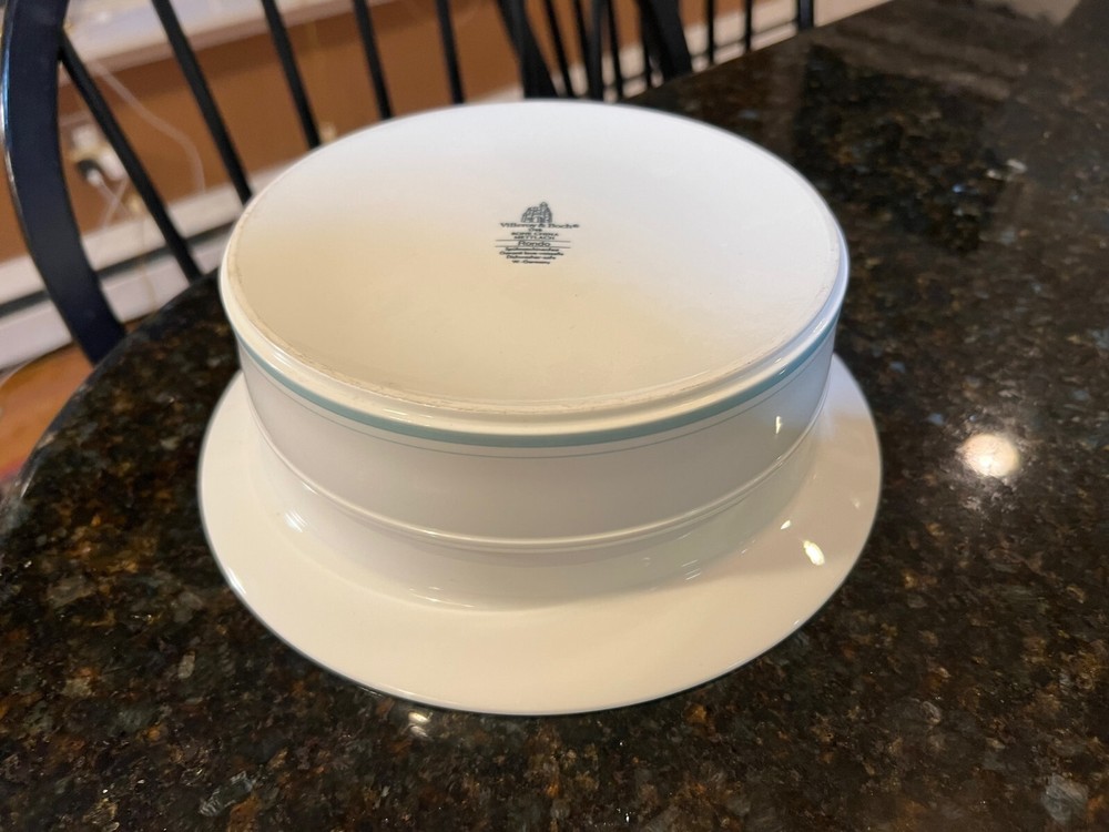 Villeroy & Boch Rondo Pattern Bone China 9" Round Vegetable Serving Bowl HTF