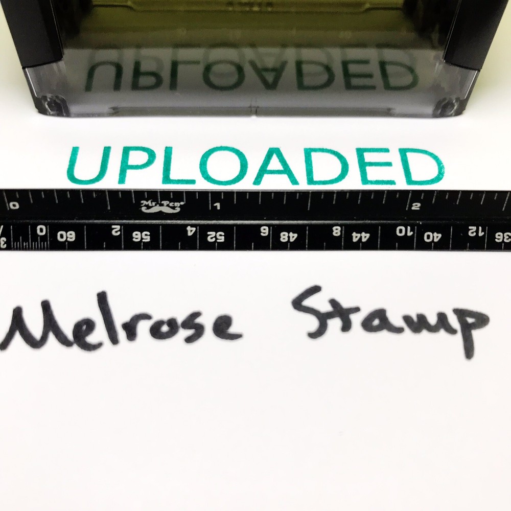 Uploaded Rubber Stamp Green Ink Self Inking Ideal 4913