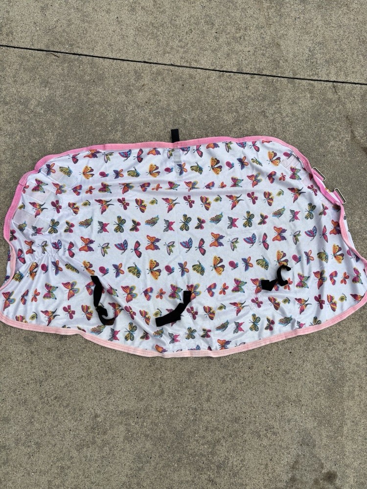 Horse Fly Neck Cover Mesh Butterfly
