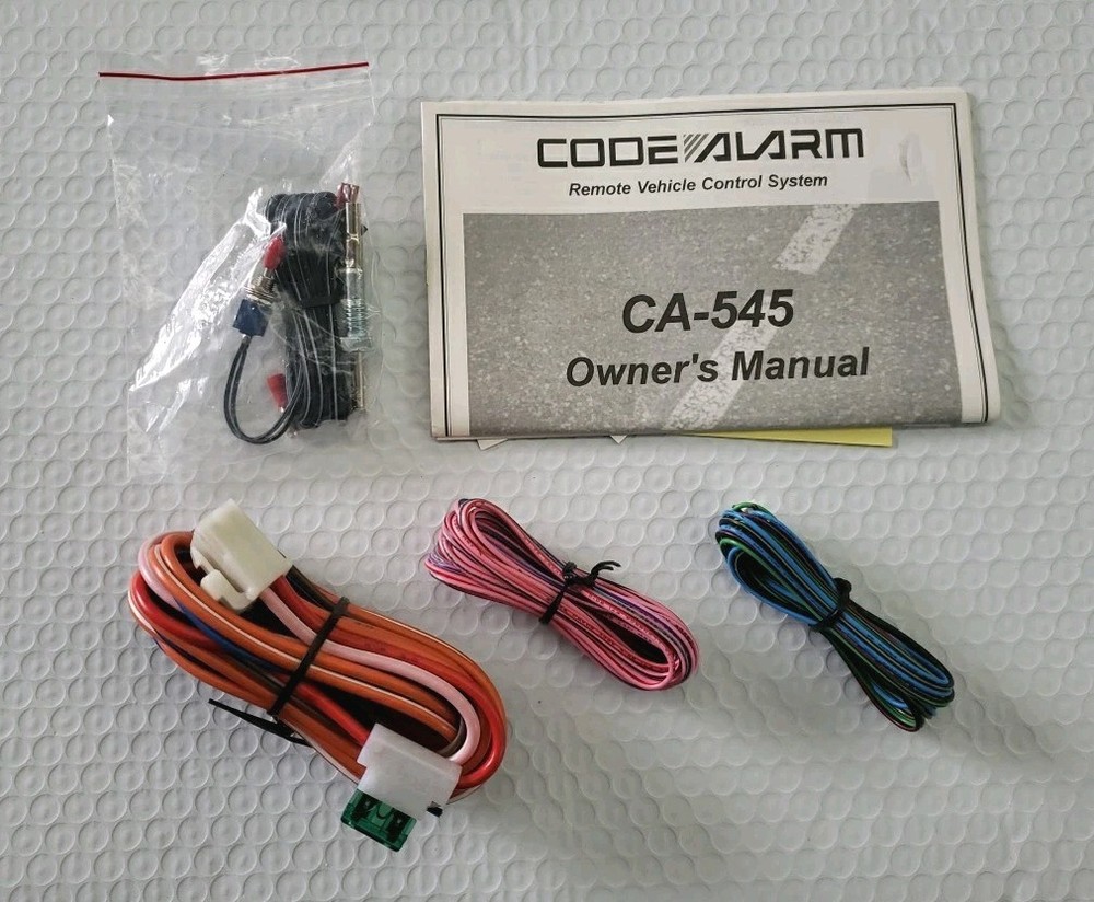 CODE ALARM CA-545 WIRING & BOOK ONLY - NO MODULE / NO REMOTES / NO ANTENNA