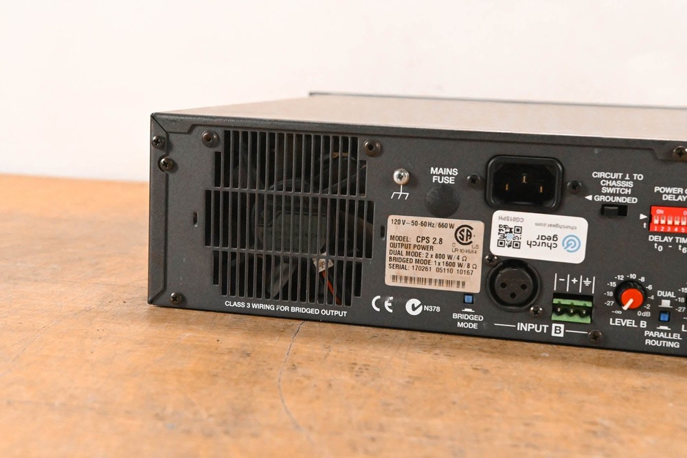 Electro-Voice (EV) CPS2.8 Stereo Power Amplifier CG01SPH