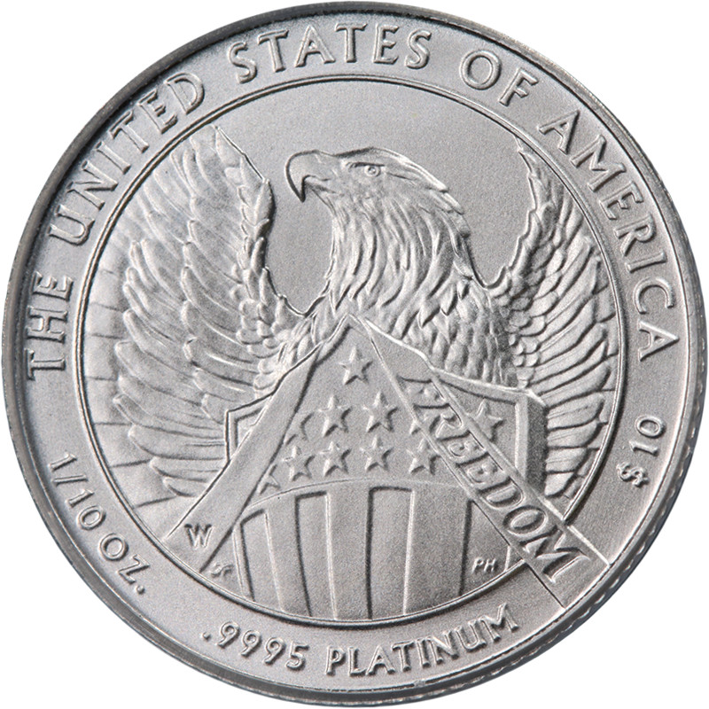 2007-W Platinum American Eagle $10 Burnished PCGS MS70