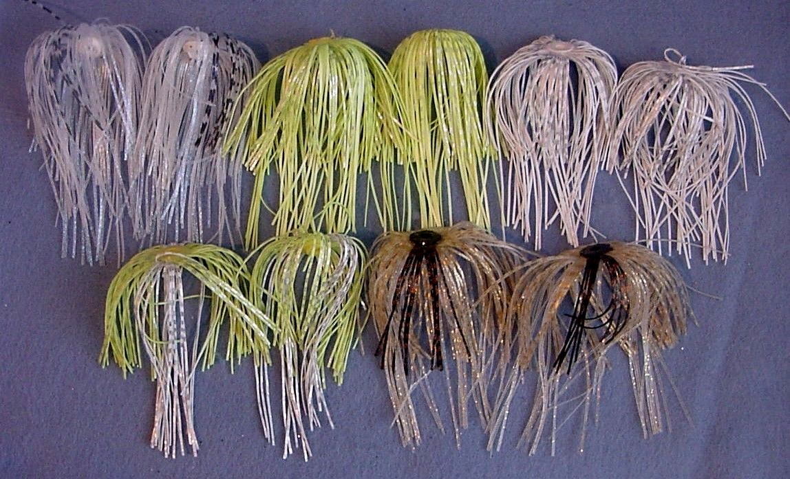 10 Spinnerbait Chatterbait Silicone EZ Trailer Skirts Assassinator 5 Colors 2 Ea