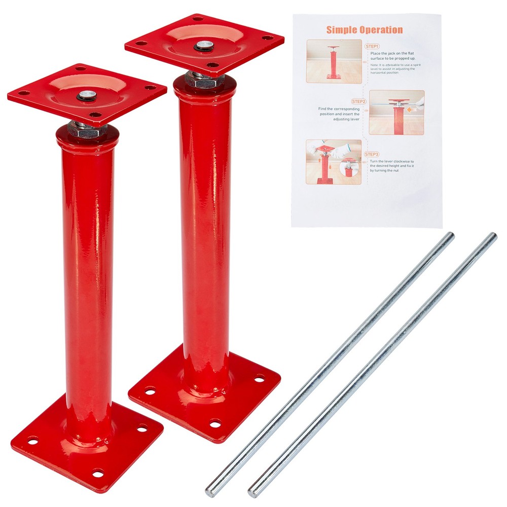 4Pack House Jacks for Leveling Crawlspace 16" -21" Adjustable for Cellar Ceiling