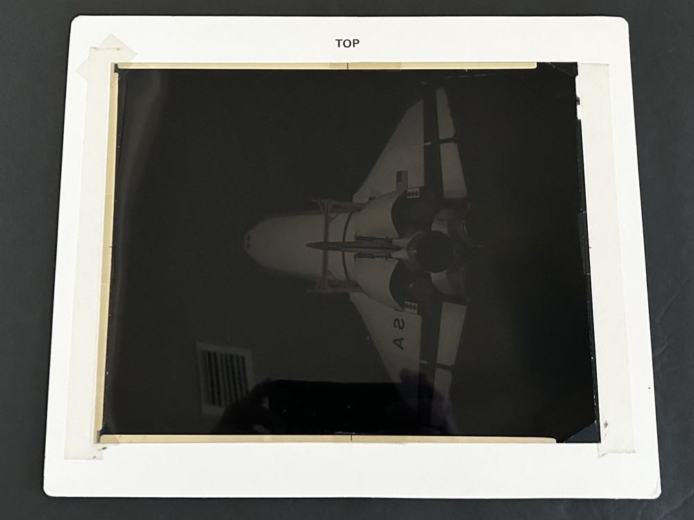 1980 NASA KSC Space Shuttle Orbiter Vehicle Assembly Presentation Transparency
