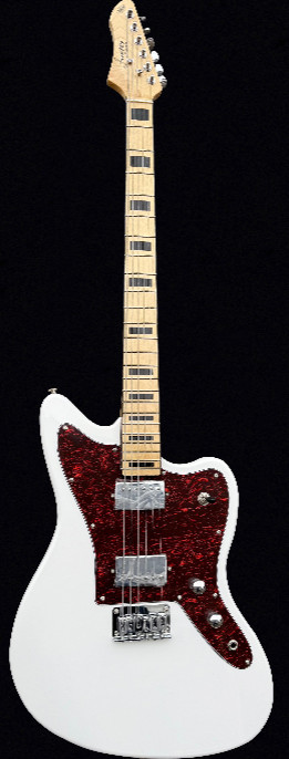 New Firefly FFJA 24 Frets Baritone Model White Color Electric Guitar