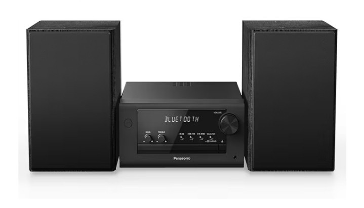 Panasonic Compact Stereo System with CD Player, Bluetooth, FM Radio, 80w Stereo