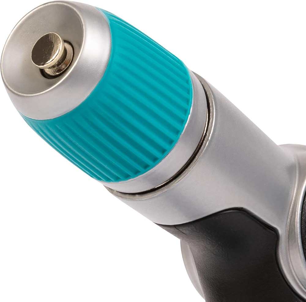 Medium Duty Thumb Control Garden Hose Nozzle with Adjustable Spray Pattern, Wate