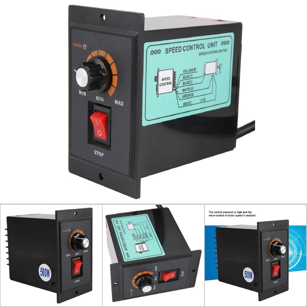 AC 220V Single Phase AC Motor Speed Controller Motor Speed Regulator 500W