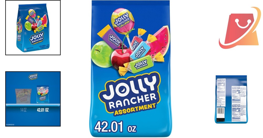 Assorted Fruit Flavored Candy Bulk Bag 42 oz Individually Wrapped Snacks