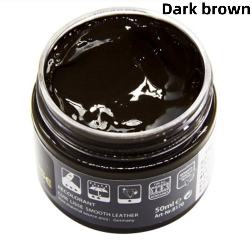 Leather Repair Filler Cream Kit Restore Sofa Car Seat Scratch Scuffs Dark Brown