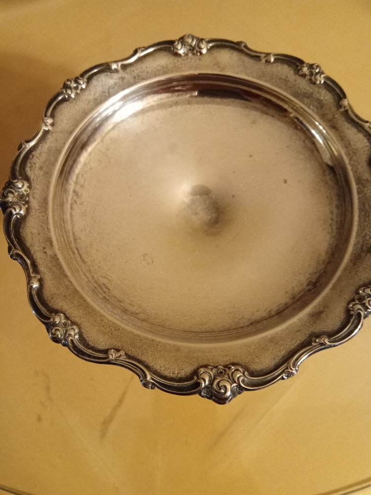 Gorham Sterling Silver 1383/1 raised Compote Melrose Pattern 6"X 5"