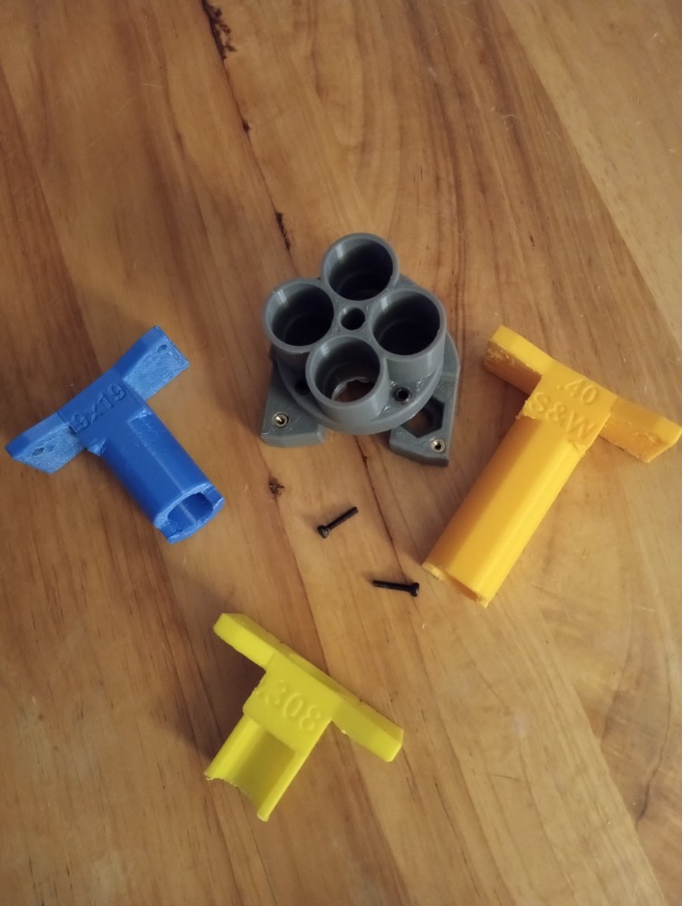 Lee APP Universal Case Feeder 3D Printed With 3 Case Adapters,No More Adjusting