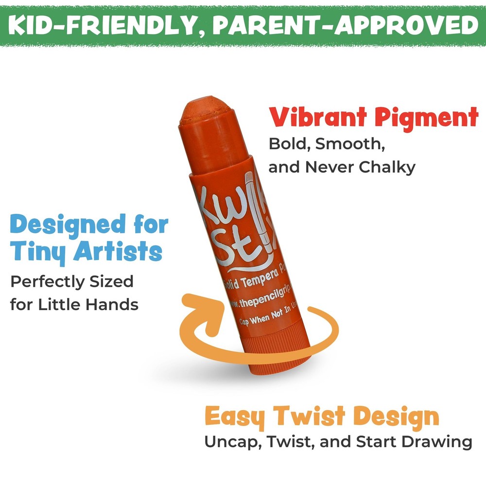 Kwik Stix Solid Tempera Paint Sticks, 96 96 Count (Pack of 1), Assorted
