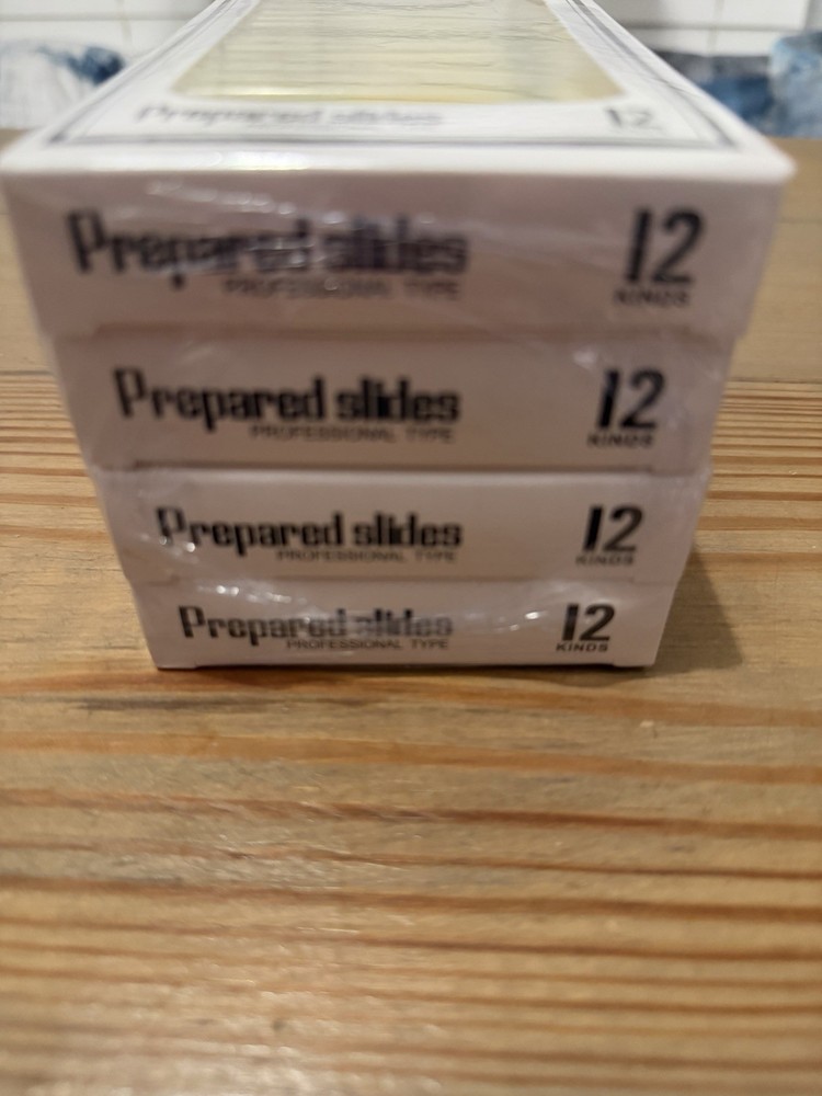 AMSCOPE 48 Pro Prepared Microscope Slides, New, Homeschool