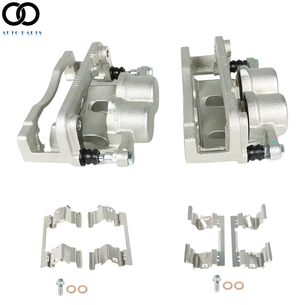 Pair Front Brake Calipers For Chevy Silverado 1500 2008-2018 GMC Sierra Yukon