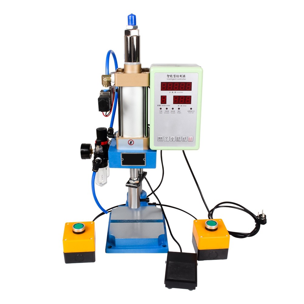 US SHIP】STL-63 110V Pneumatic Punch Press Machine 0.5-0.8Mpa+Controller+Button