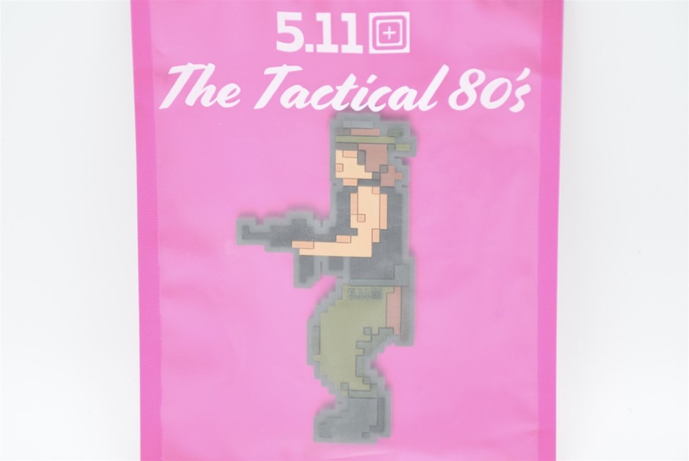 5.11 TACTICAL THE TACTICAL 80'S NINTENDO NES CONTRA LOGO PATCH HOOK/LOOP BACKING