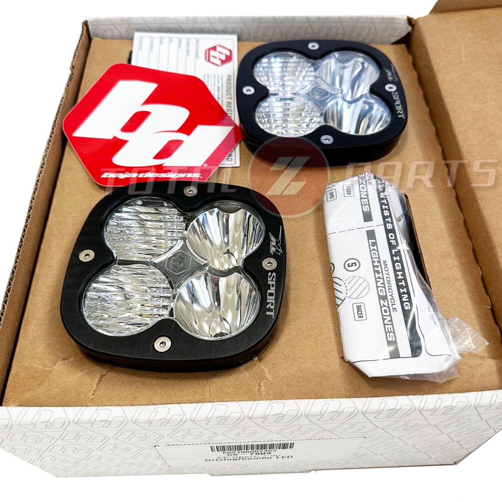 Baja Designs® XL Sport Driving/Combo LED 4.5” Pods Lights Pair, Wiring Harness