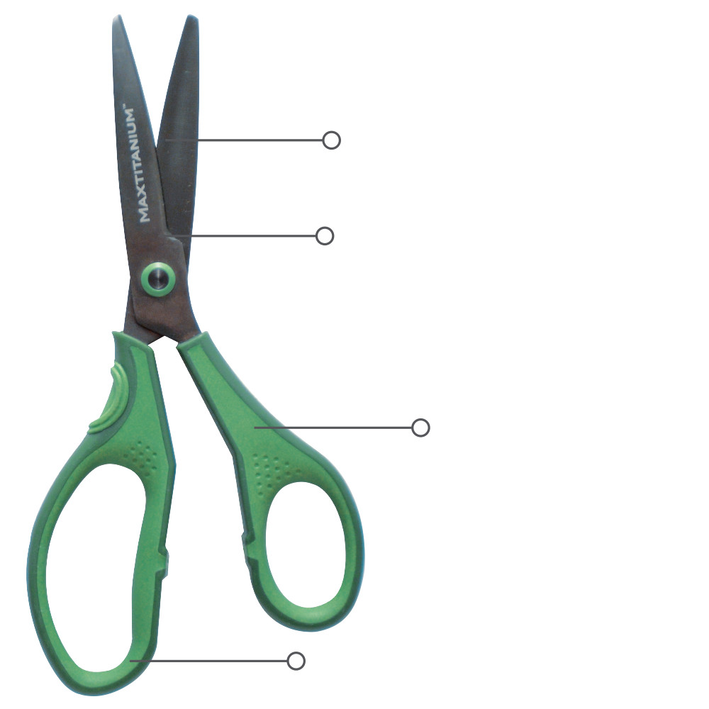 earth hugger products  MaxTitanium 6" Exact Cut Scissors