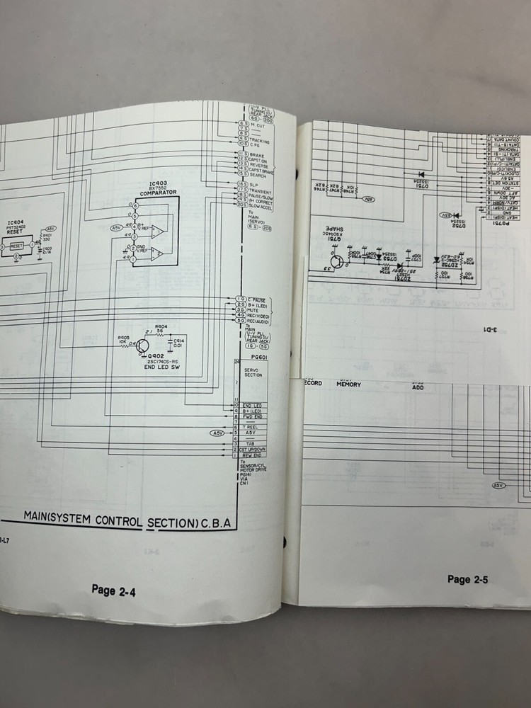 RCA VR470 475 Original Schematics Free Shipping