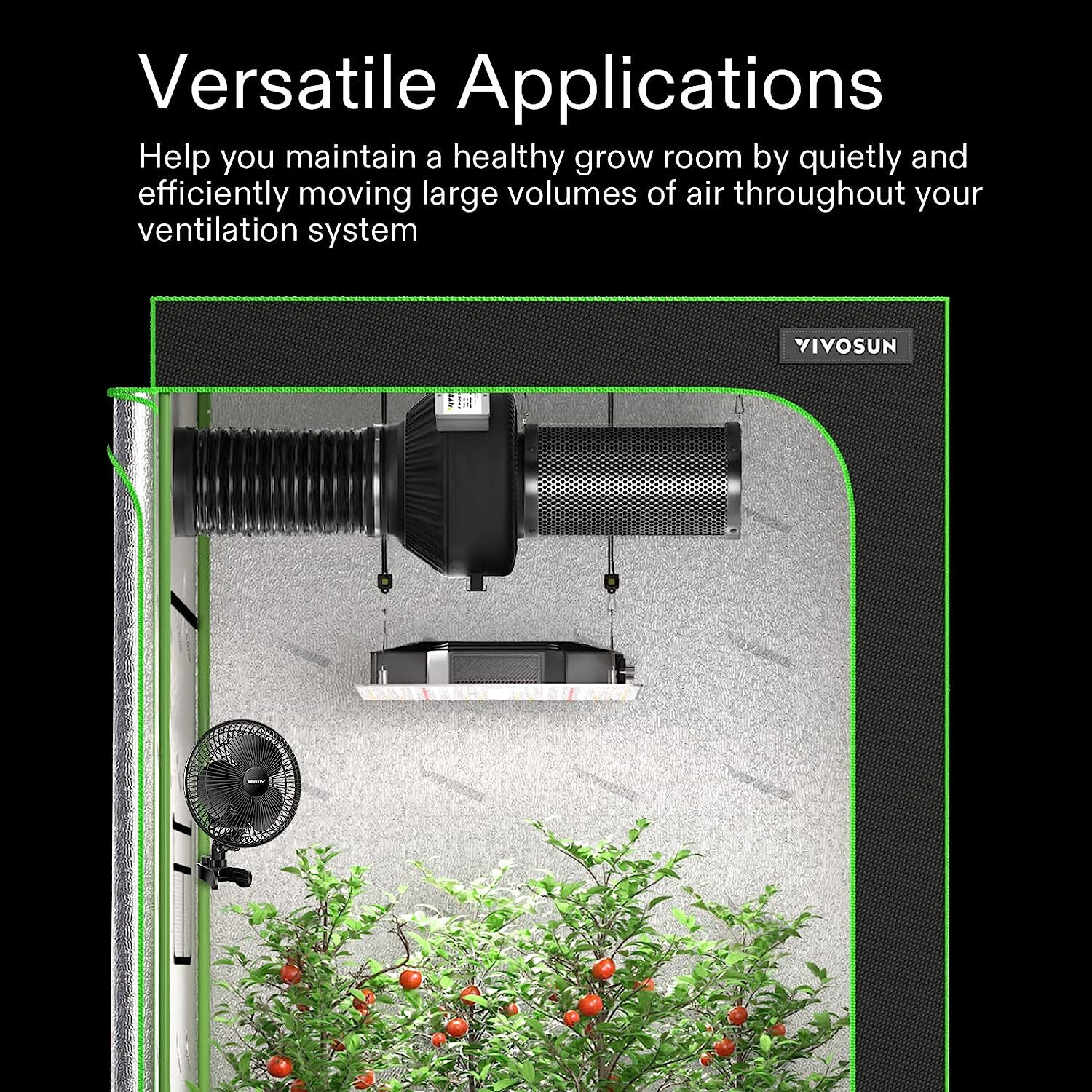 VIVOSUN 6" Air Carbon Filter Smelliness Control w/ Australia Virgin Charcoal