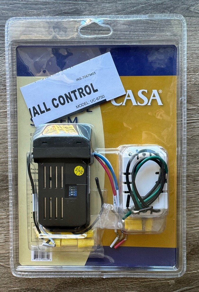 Casa #62103 Wall Control System Ceiling Fan 3 Speed