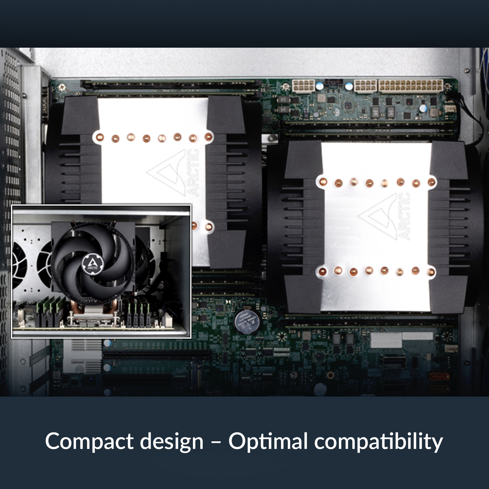 ARCTIC FREEZER 4U-M (Rev.2) Server Cooler AMD Intel Silent SP6 sTR5 SP3 TR4
