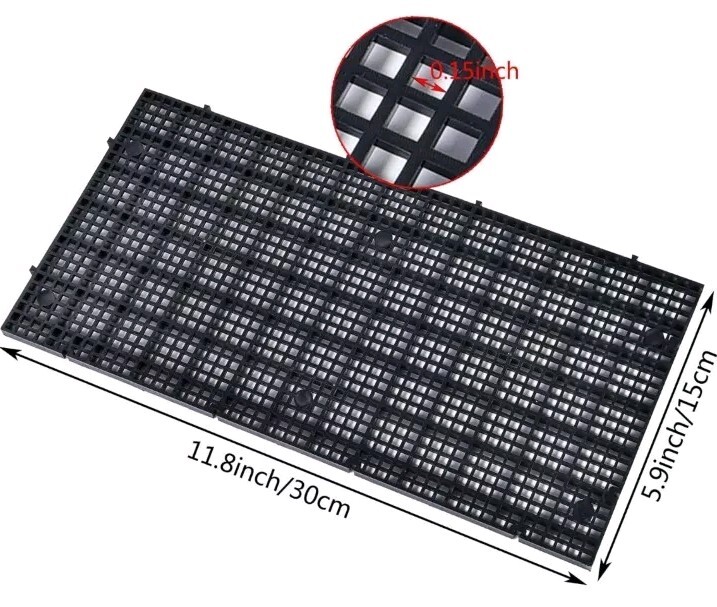 8 Pcs Aquarium Divider Tray Plastic Grid Aquarium Egg Crate Light Diffuser, Fish