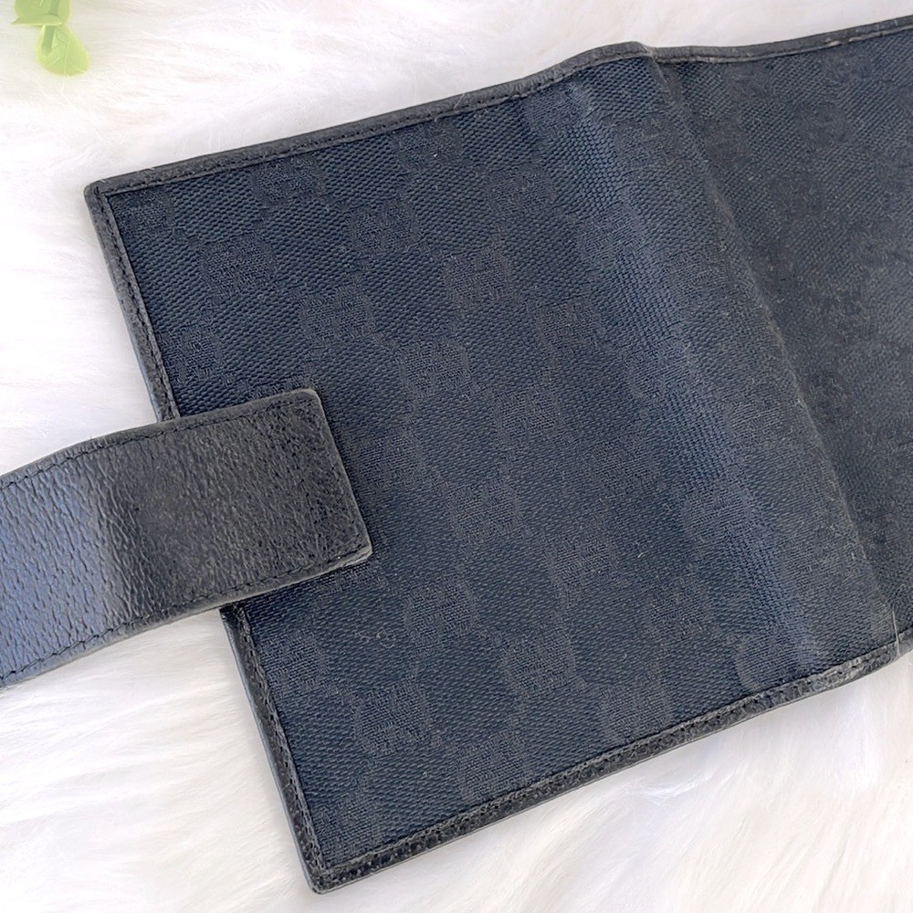 Gucci Black Monogram Agenda