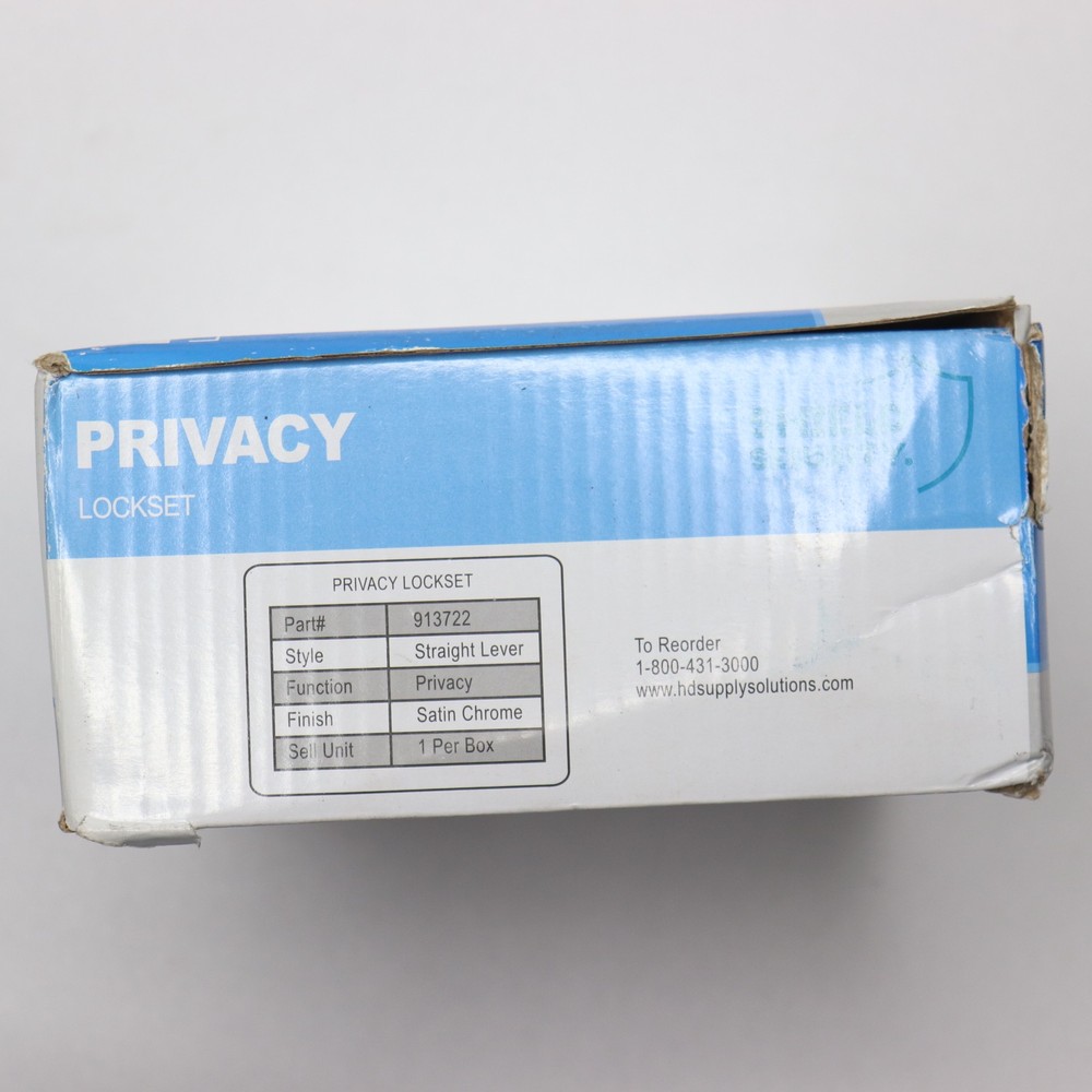 Shield Security Bridgeport Privacy Lever Satin Chrome Grade 2 2.75" Backset